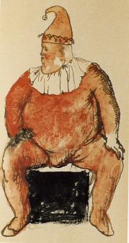 Pablo Picasso : Fat Clown Seated
